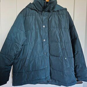 Universal Standard Rainier Short Hooded Puffer - Deep Sea - M (18-20)